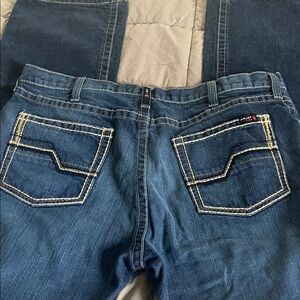 Ariat Blue Denim Jeans with White Contrast Stitching